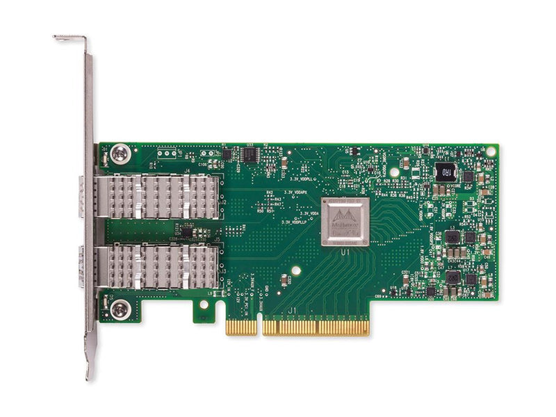 Mellanox ConnectX-4 Lx EN network interface card 25GbE dual-port SFP28 PCIe3.0 x8 tall bracket (MCX4121A-ACAT)