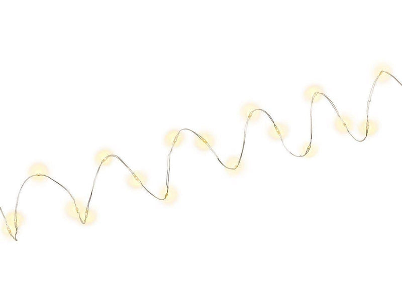 Pro Silver wire light chain with 20 LEDs incl. timer