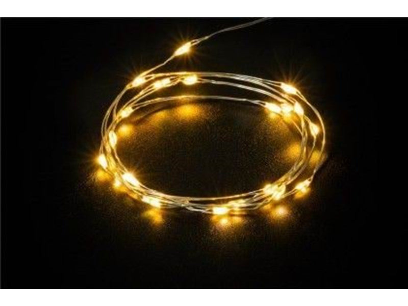 Pro Silver wire light chain with 20 LEDs incl. timer