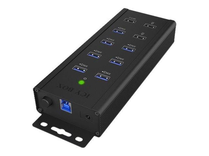 RaidSonic ICY BOX USB-Hubs - USB 3.2 - 7 - Schwarz