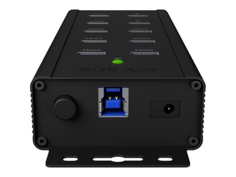 RaidSonic ICY BOX USB-Hubs - USB 3.2 - 7 - Schwarz