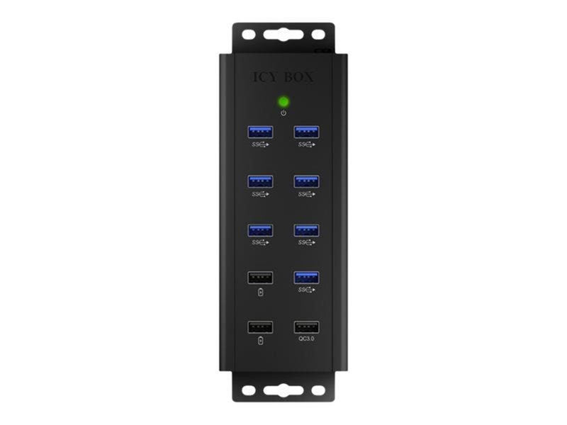 RaidSonic ICY BOX USB-Hubs - USB 3.2 - 7 - Schwarz