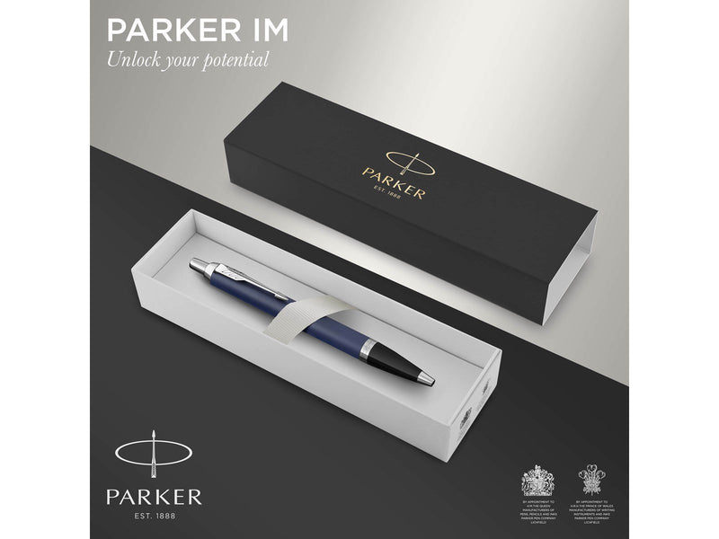 Parker IM Kugelschreiber | Matte Blue | Mittlere Spitze | Blau | Geschenkbox
