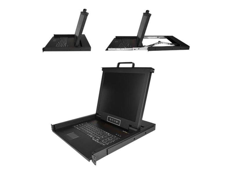 17" StarTech.com Rackmount KVM Console - Single-Port with 17" LCD Monitor - KVM console - 17"