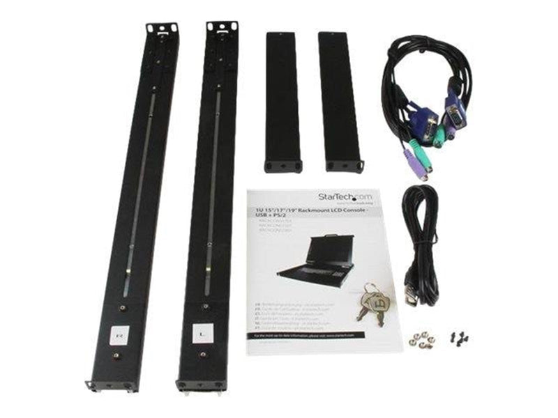 17" StarTech.com Rackmount KVM Console - Single-Port with 17" LCD Monitor - KVM console - 17"