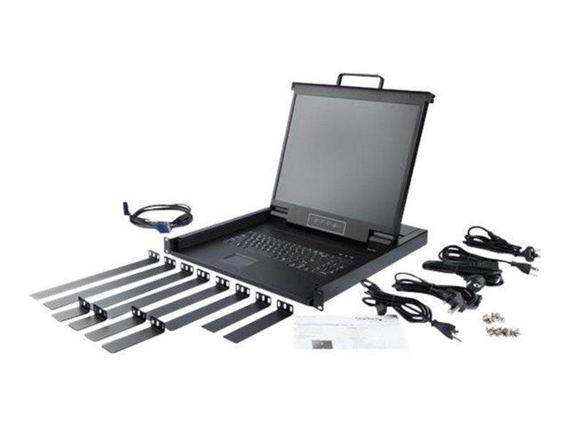 17" StarTech.com Rackmount KVM Console - Single-Port with 17" LCD Monitor - KVM console - 17"