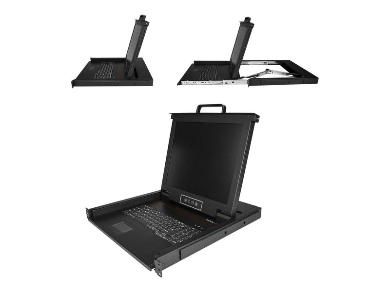 17" StarTech.com Rackmount KVM Console - Single-Port with 17" LCD Monitor - KVM console - 17"