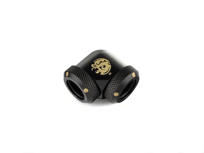 Bitspower Multi-Link Adapter 90-Degree - Carbon Black (Hard Tube)