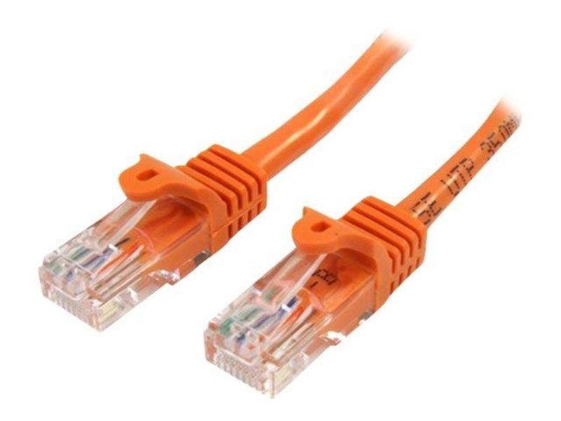 StarTech.com 0.5m Orange Cat5e / Cat 5 Snagless Ethernet Patch Cable 0.5 m - patch cable - 50 cm - orange - Orange - 0.5 meter