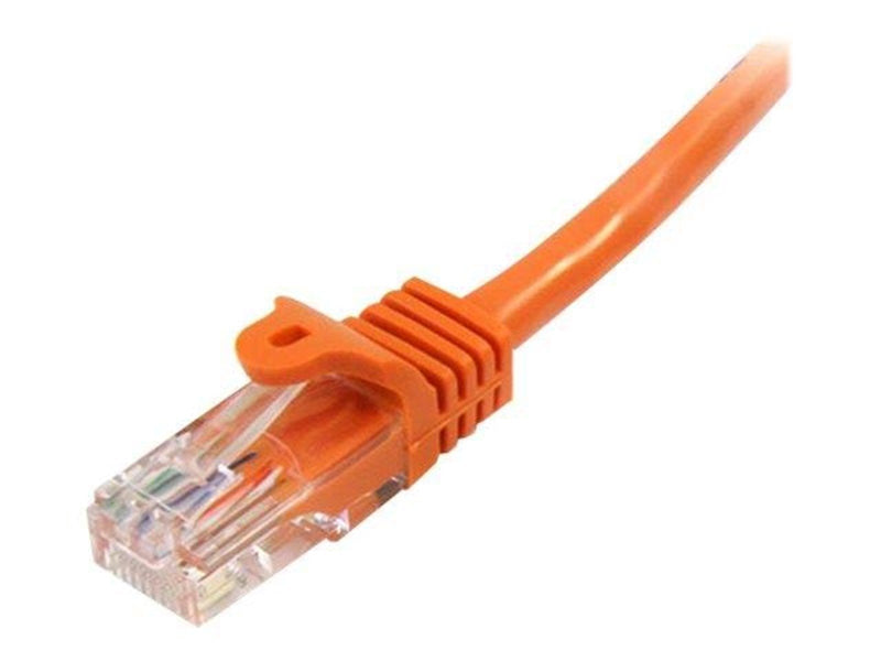 StarTech.com 0.5m Orange Cat5e / Cat 5 Snagless Ethernet Patch Cable 0.5 m - patch cable - 50 cm - orange - Orange - 0.5 meter