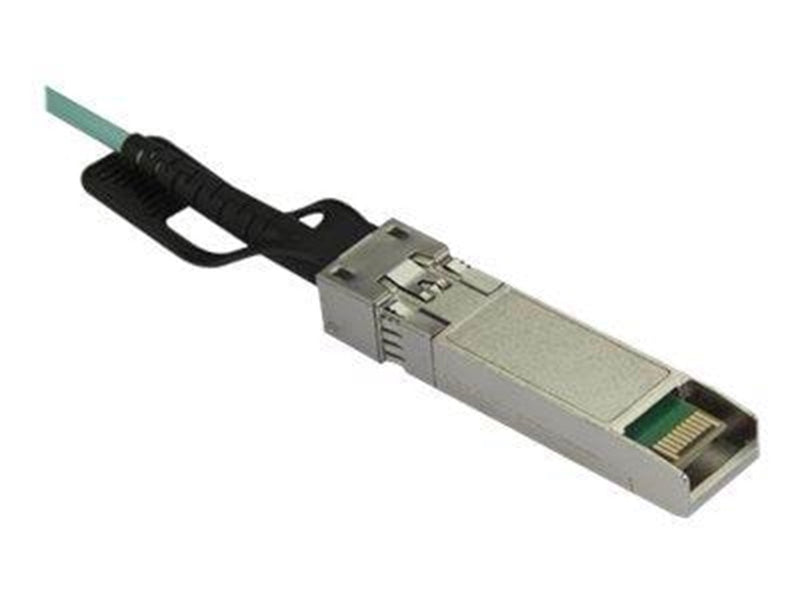 StarTech.com Cisco QSFP-4X10G-AOC10M Compatible QSFP+ Breakout Cable - 15 m - breakout cable - 15 m - black - Schwarz - 15 meter