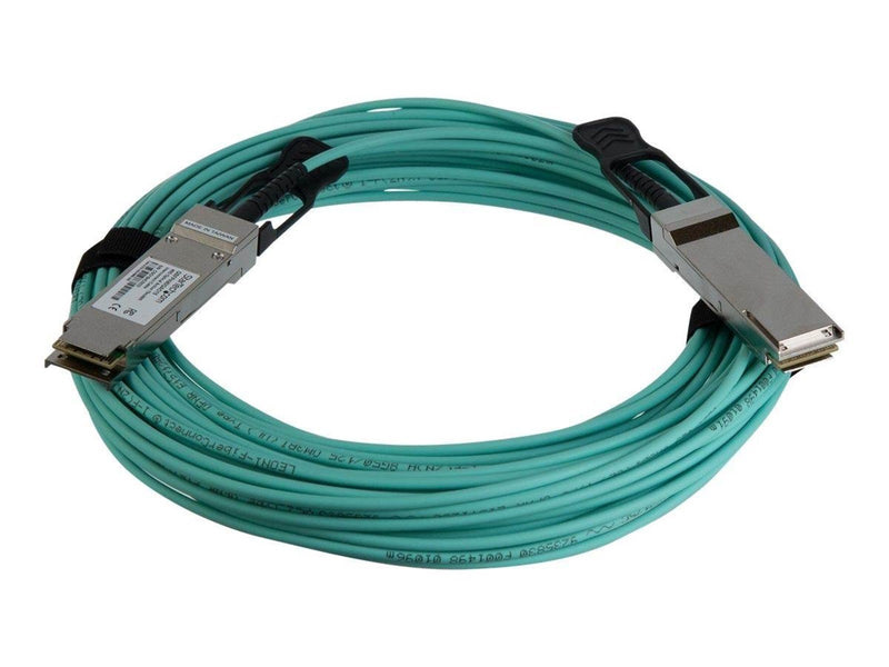 StarTech.com MSA Compliant QSFP+ Active Optical Cable (AOC) - 30 m (98.4ft) - 40GBase direct attach cable - 30 m - black - Schwa