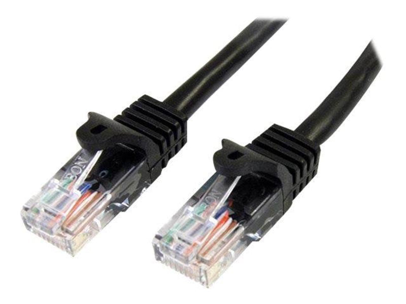 StarTech.com 5m Black Cat5e / Cat 5 Snagless Patch Cable 5 m - patch cable - 5 m - black - Schwarz - 5 meter