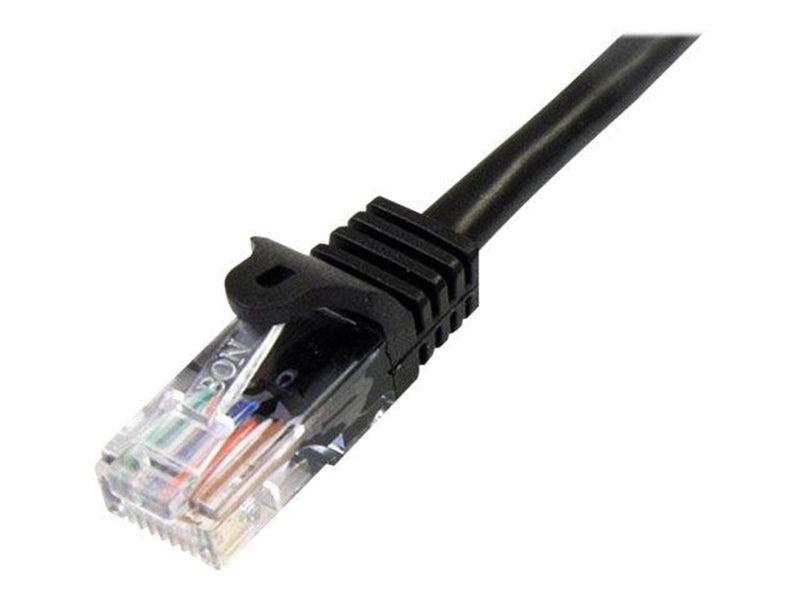 StarTech.com 5m Black Cat5e / Cat 5 Snagless Patch Cable 5 m - patch cable - 5 m - black - Schwarz - 5 meter