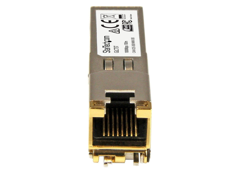 StarTech.com Cisco GLC-T Compatible SFP Module - 1000BASE-T - SFP to RJ45 Cat6/Cat5e - 1GE Gigabit Ethernet SFP - RJ-45 100m - C