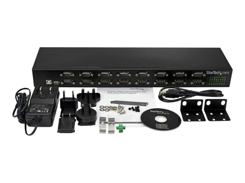 StarTech.com 16 Port USB to Serial Adapter Hub - USB to RS232 Daisy Chain - serial adapter