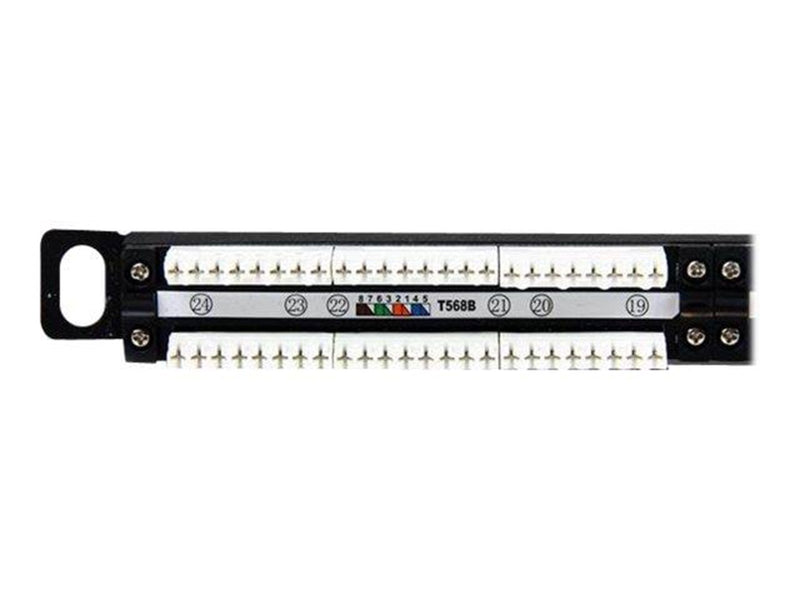 StarTech.com 24 Port 0.5U Cat5e Patch Panel - patch panel