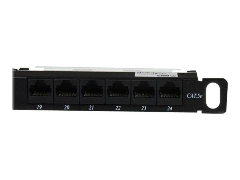 StarTech.com 24 Port 0.5U Cat5e Patch Panel - patch panel