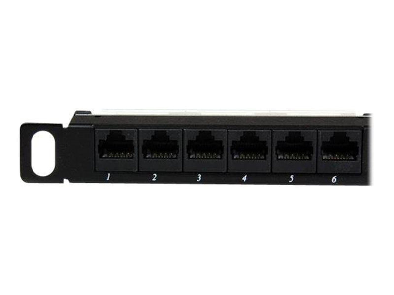 StarTech.com 24 Port 0.5U Cat5e Patch Panel - patch panel