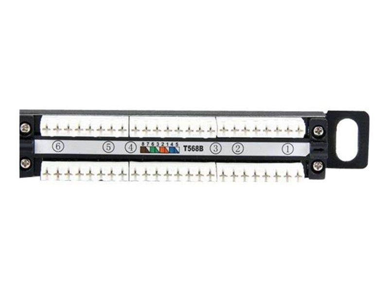 StarTech.com 24 Port 0.5U Cat5e Patch Panel - patch panel