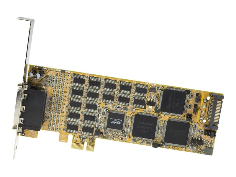 StarTech.com 16 Port PCI Express Serial Card - High-Speed PCIe Serial Card - expansion module