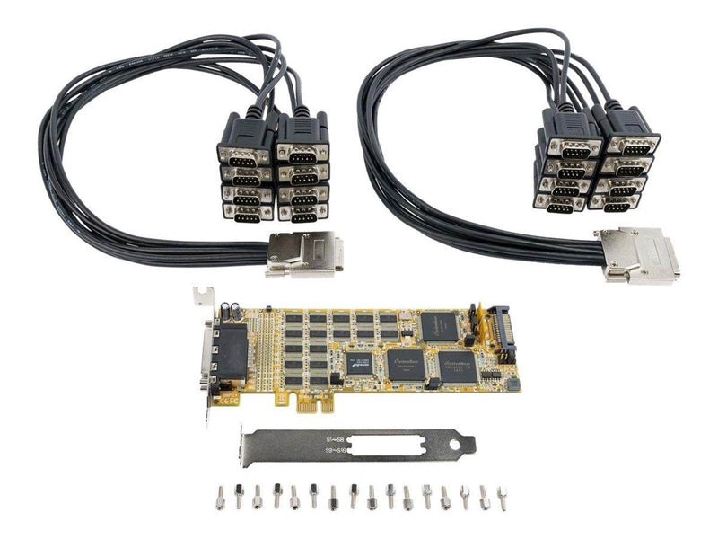 StarTech.com 16 Port PCI Express Serial Card - High-Speed PCIe Serial Card - expansion module