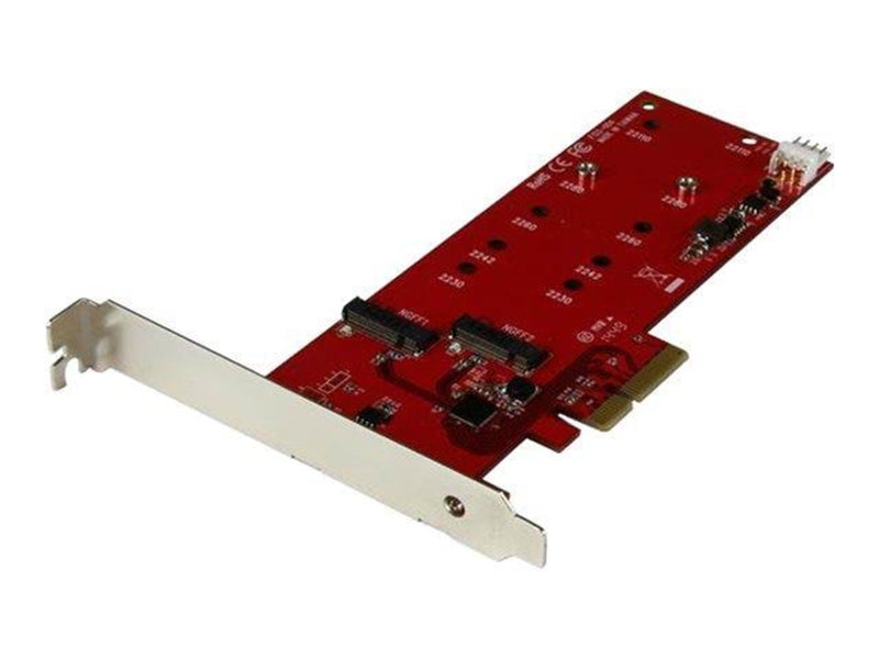 StarTech.com 2x M.2 SATA SSD Controller Card - PCIe M.2 SATA III NGFF Card - storage controller - M.2 Card / SATA 6Gb/s - PCIe 2