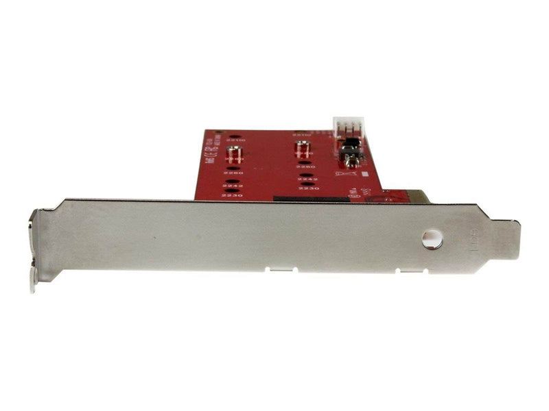 StarTech.com 2x M.2 SATA SSD Controller Card - PCIe M.2 SATA III NGFF Card - storage controller - M.2 Card / SATA 6Gb/s - PCIe 2