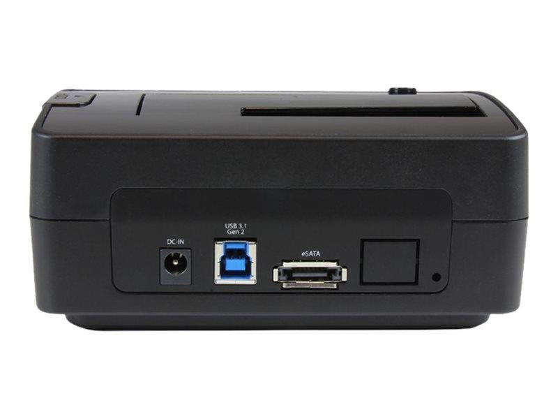 StarTech.com Drive Docking Station for 2.5 / 3.5" SATA Drives - USB 3.1 (USB-A USB-C) or eSATA - HDD docking station - SATA 6Gb/