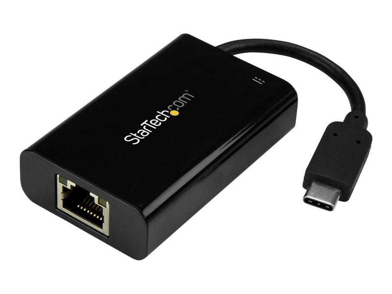 StarTech.com USB-C to Ethernet Adapter w/ PD Charging - USB-C GbE Adapter - network adapter