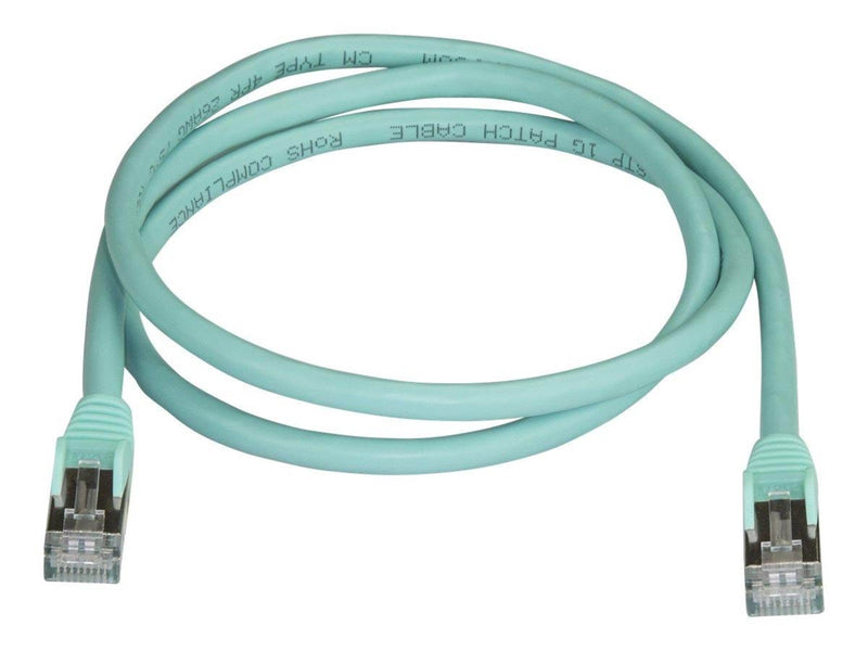StarTech.com 1m Aqua Cat6a / Cat 6a Shielded Ethernet Patch Cable 1 m - patch cable - 1 m - aqua - Grün - 1 meter