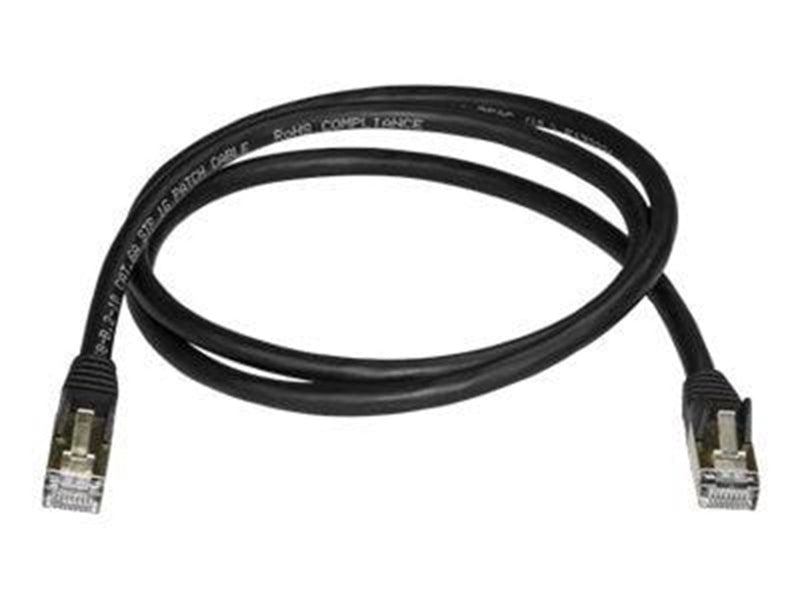 StarTech.com 1m Black Cat6a / Cat 6a Shielded Ethernet Patch Cable 1 m - patch cable - 1 m - black - Schwarz - 1 meter
