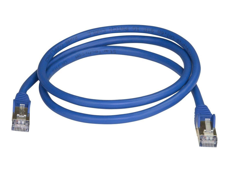 StarTech.com 1m Blue Cat6a / Cat 6a Shielded Ethernet Patch Cable 1 m - patch cable - 1 m - blue - Blau - 1 meter