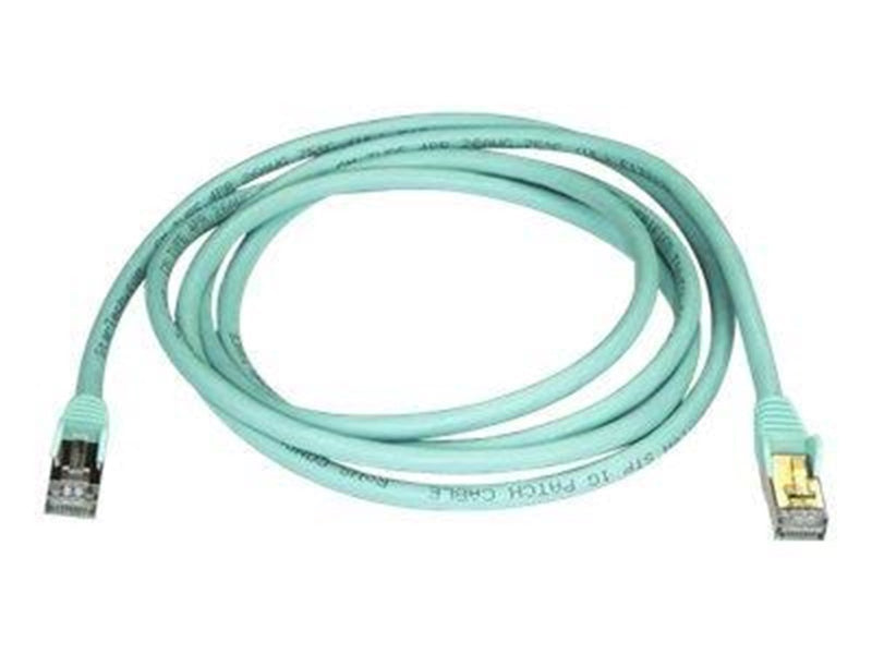 StarTech.com 2m Aqua Cat6a / Cat 6a Shielded Ethernet Patch Cable 2 m - patch cable - 2 m - aqua - Grün - 2 meter