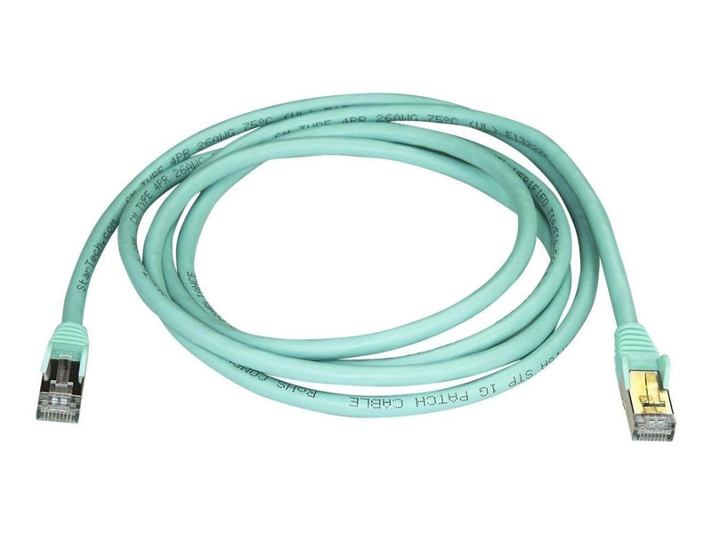 StarTech.com 2m Aqua Cat6a / Cat 6a Shielded Ethernet Patch Cable 2 m - patch cable - 2 m - aqua - Grün - 2 meter