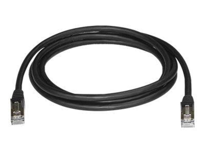 StarTech.com 2m Black Cat6a / Cat 6a Shielded Ethernet Patch Cable 2 m - patch cable - 2 m - black - Schwarz - 2 meter