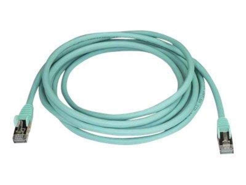 StarTech.com 3m Aqua Cat6a / Cat 6a Shielded Ethernet Patch Cable 3 m - patch cable - 3 m - aqua - Grün - 3 meter