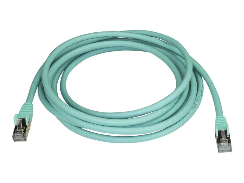 StarTech.com 3m Aqua Cat6a / Cat 6a Shielded Ethernet Patch Cable 3 m - patch cable - 3 m - aqua - Grün - 3 meter