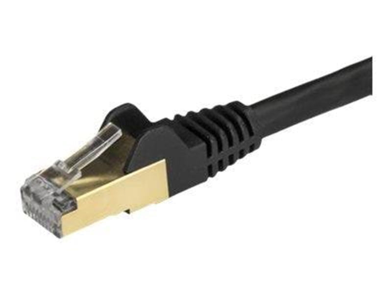 StarTech.com 3m Black Cat6a / Cat 6a Shielded Ethernet Patch Cable 3 m - patch cable - 3 m - black - 3 meter