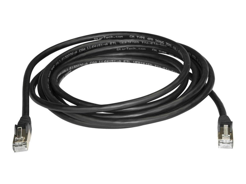 StarTech.com 3m Black Cat6a / Cat 6a Shielded Ethernet Patch Cable 3 m - patch cable - 3 m - black - 3 meter