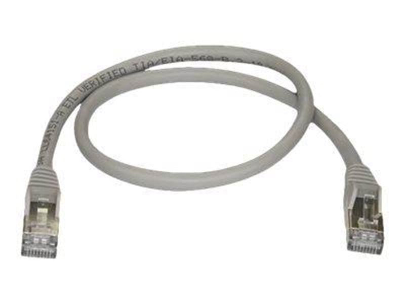 StarTech.com 0.5m Gray Cat6a / Cat 6a Shielded Ethernet Patch Cable 0.5 m - patch cable - 50 cm - grey - Grau - 0.5 meter