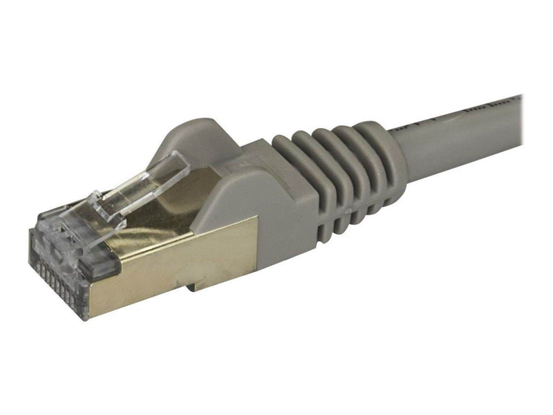 StarTech.com 0.5m Gray Cat6a / Cat 6a Shielded Ethernet Patch Cable 0.5 m - patch cable - 50 cm - grey - Grau - 0.5 meter