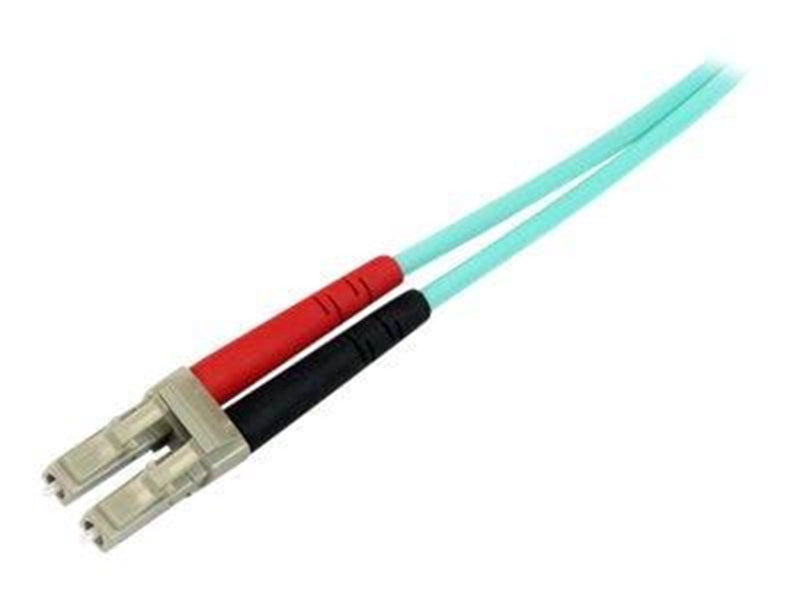 StarTech.com 1m LC Fiber Optic Cable - 10 Gb Aqua - MM Duplex 50/125 - LSZH - patch cable - 1 m - aqua - Blau - 1 meter