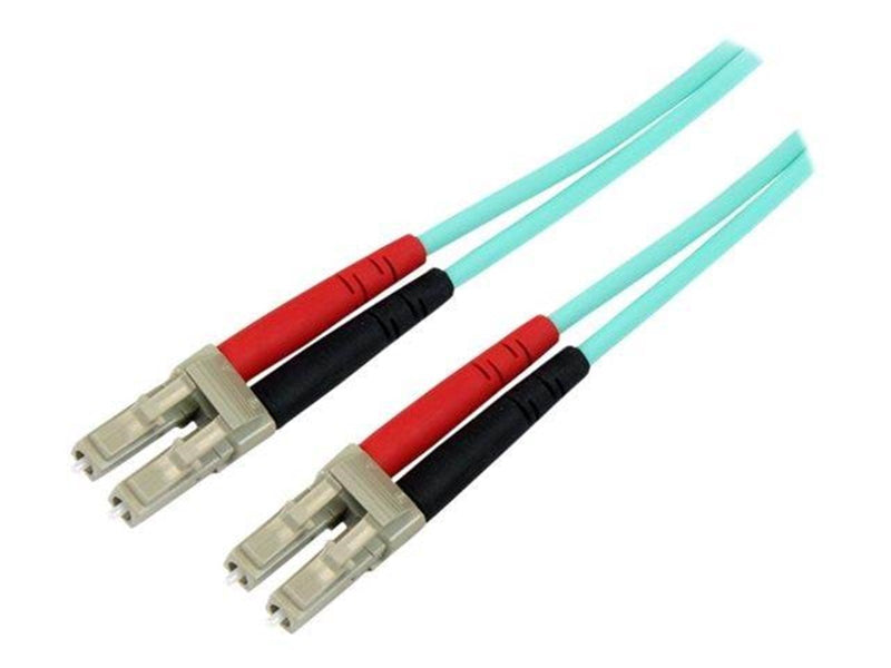 StarTech.com 1m LC Fiber Optic Cable - 10 Gb Aqua - MM Duplex 50/125 - LSZH - patch cable - 1 m - aqua - Blau - 1 meter
