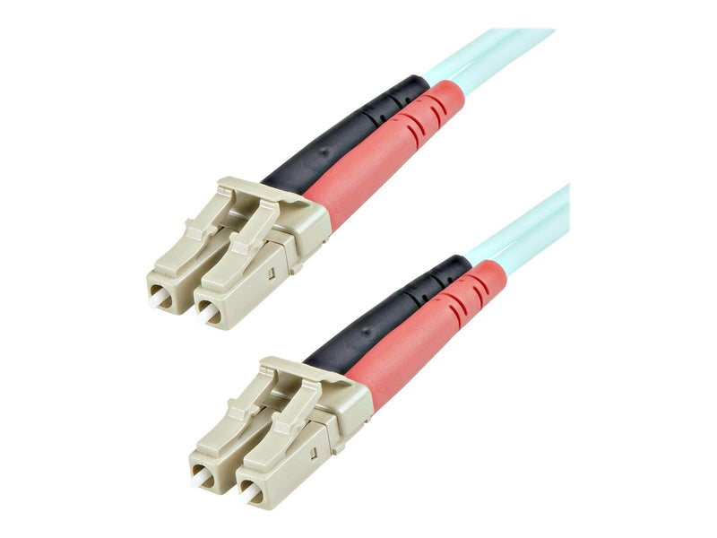 StarTech.com 1m LC Fiber Optic Cable - 10 Gb Aqua - MM Duplex 50/125 - LSZH - patch cable - 1 m - aqua - Blau - 1 meter
