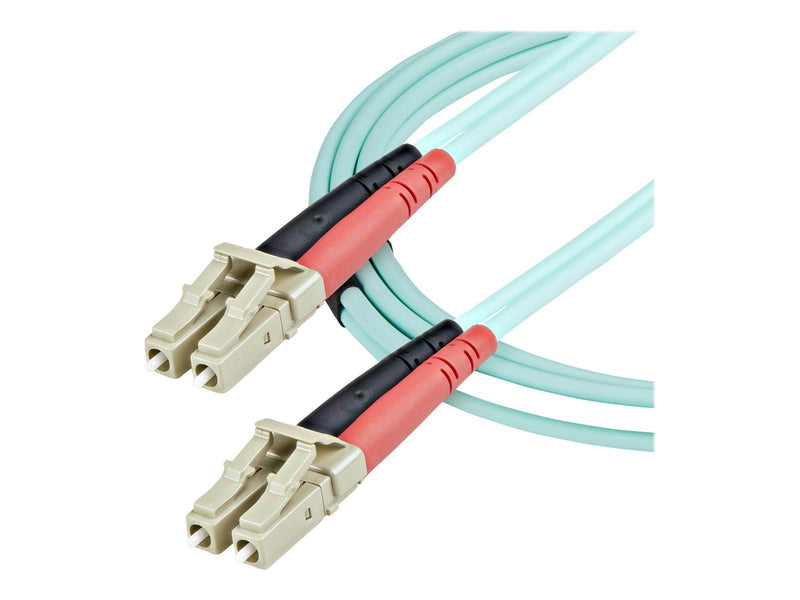 StarTech.com 1m LC Fiber Optic Cable - 10 Gb Aqua - MM Duplex 50/125 - LSZH - patch cable - 1 m - aqua - Blau - 1 meter
