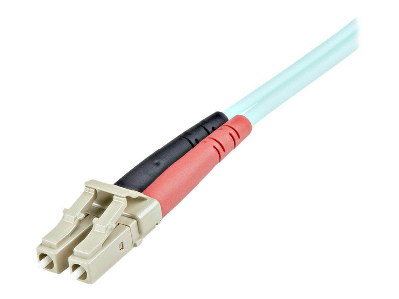 StarTech.com 1m LC Fiber Optic Cable - 10 Gb Aqua - MM Duplex 50/125 - LSZH - patch cable - 1 m - aqua - Blau - 1 meter