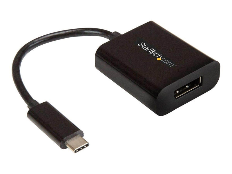 StarTech.com USB C to DisplayPort Adapter - USB Type-C to DP Adapter - 4K - external video adapter - black
