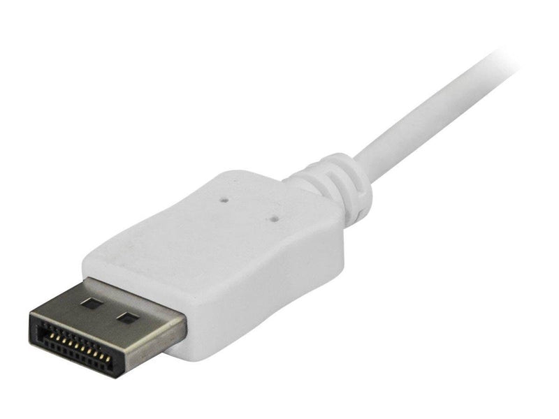 StarTech.com 6 ft / 1.8m USB C to DisplayPort Cable - 4K 60Hz - White - external video adapter - STM32F072CBU6
