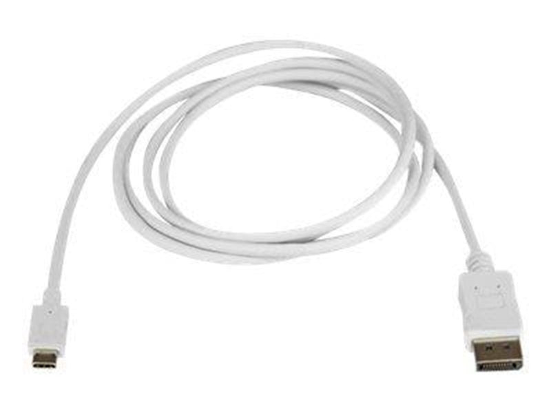 StarTech.com 6 ft / 1.8m USB C to DisplayPort Cable - 4K 60Hz - White - external video adapter - STM32F072CBU6